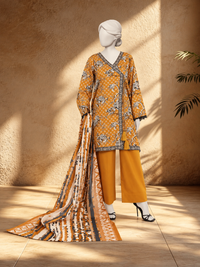 Lawn Printed 3 Piece Stitched Suit | PJBWKS2501106B