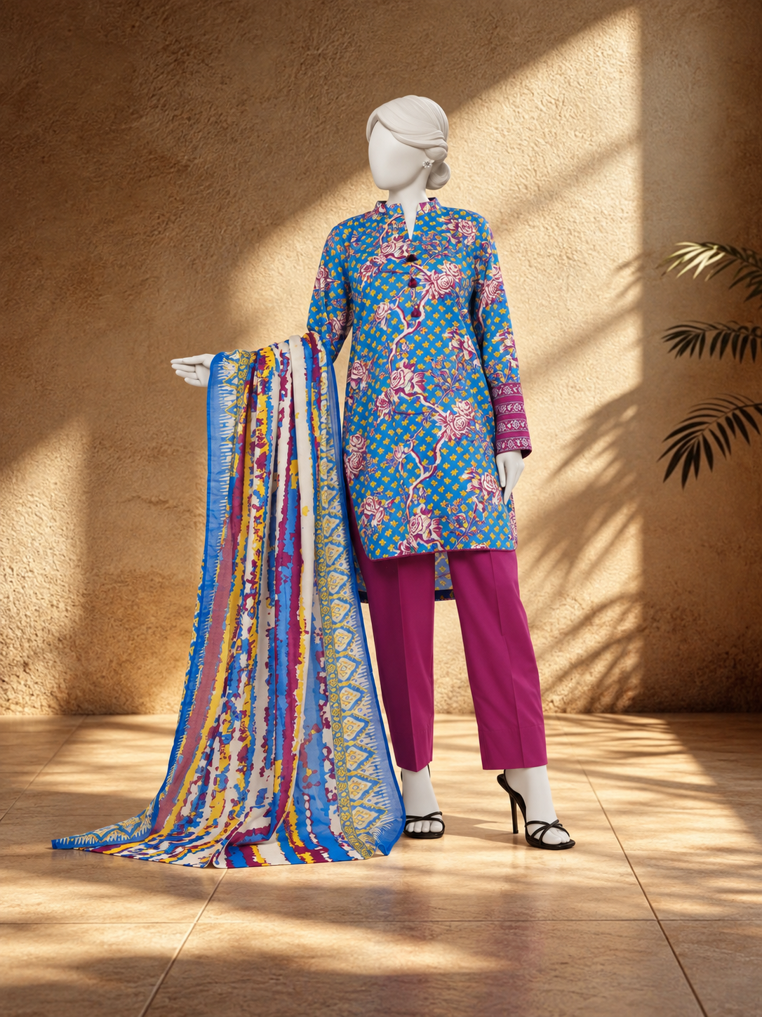 Lawn Printed 3 Piece Stitched Suit | PJBWKS2501106A