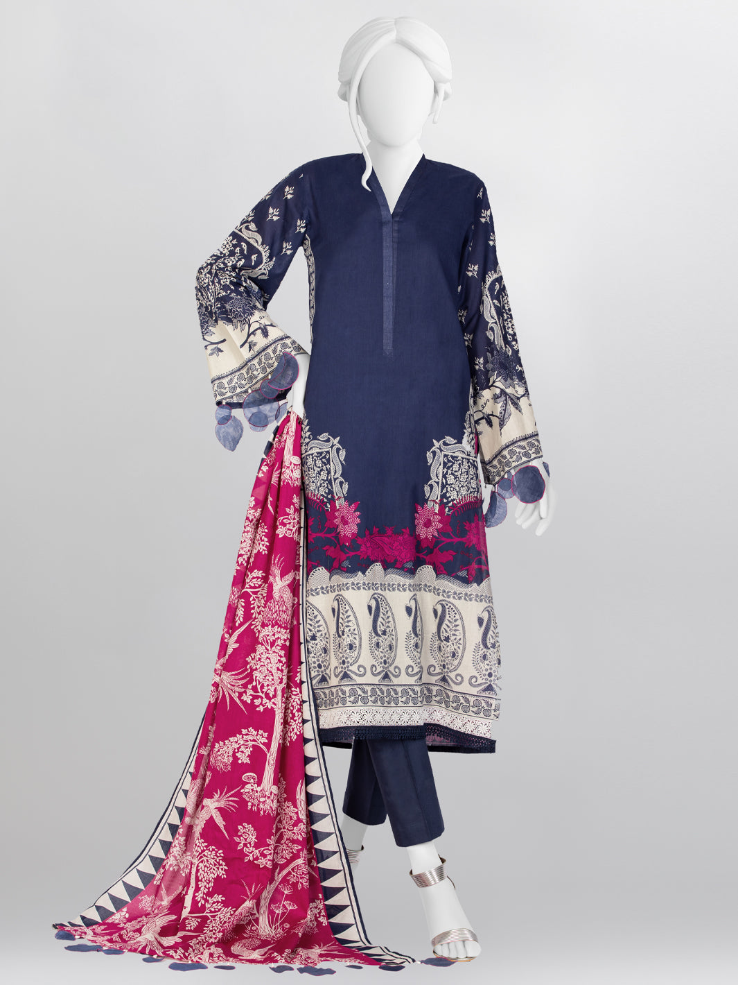 unstitched 3 piece printed lawn suits online