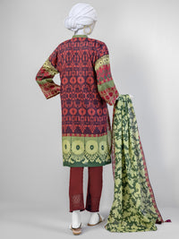 Lawn Printed 3 Piece Unstitched Suit | PLU-24-1025