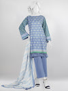 Blue Lawn 3 Piece Stitched Suit | PLS-24-7527