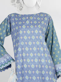 Blue Lawn 3 Piece Stitched Suit | PLS-24-7527