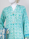 Mint Green Lawn 3 Piece Stitched Suit | PLS-24-7508