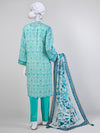 Mint Green Lawn 3 Piece Stitched Suit | PLS-24-7508