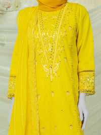 Luxury Embroidered 3Pc Unstitched Suit | PJ-PWU-240811