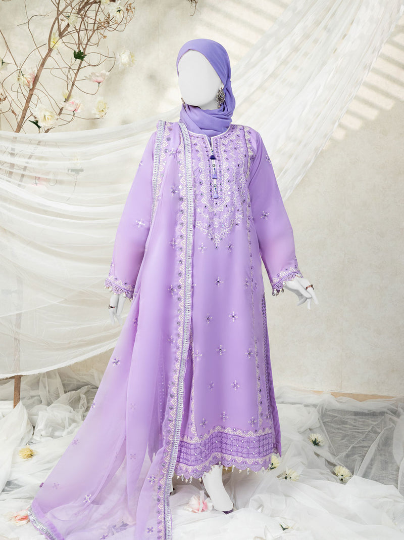 Luxury Embroidered 3Pc Unstitched Suit | PJ-PWU-240816