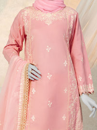 Luxury Embroidered 3Pc Unstitched Suit | PJ-PWU-240819