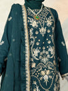 Luxury Embroidered 3Pc Unstitched Suit | PJ-PWU-240820