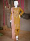 Party Wear Embroidered 3Pc Unstitched Suit | PJ-PWU-240838