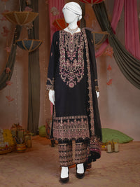 Party Wear Embroidered 3Pc Unstitched Suit | PJ-PWU-240842