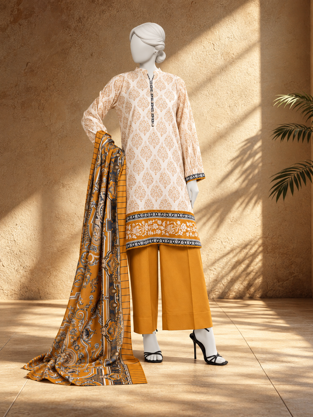 Lawn Printed 3 Piece Stitched Suit | PJBWKS2501104B