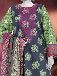 Chikan Kari  Embroidered 3 Piece Unstitched | PLUE-251210