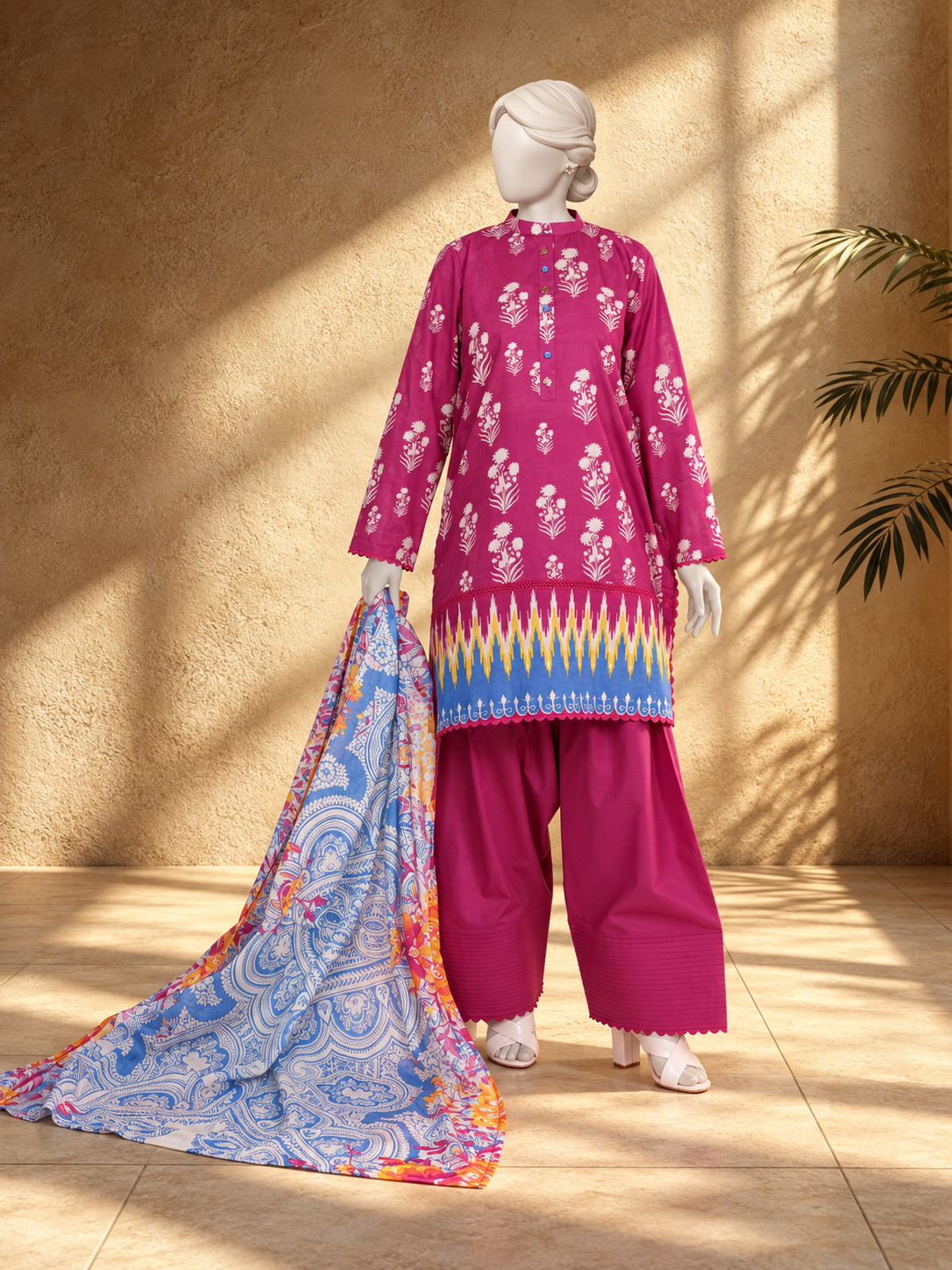 Lawn Printed 3 Piece Stitched Suit | PJBWKS2501105A