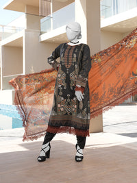 Lawn Printed 3 Piece Unstitched | PLU-24-1102