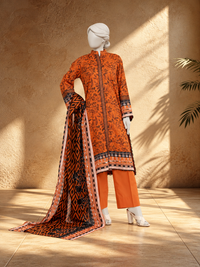 Lawn Printed 3 Piece Stitched Suit | PJBWKS2501107A