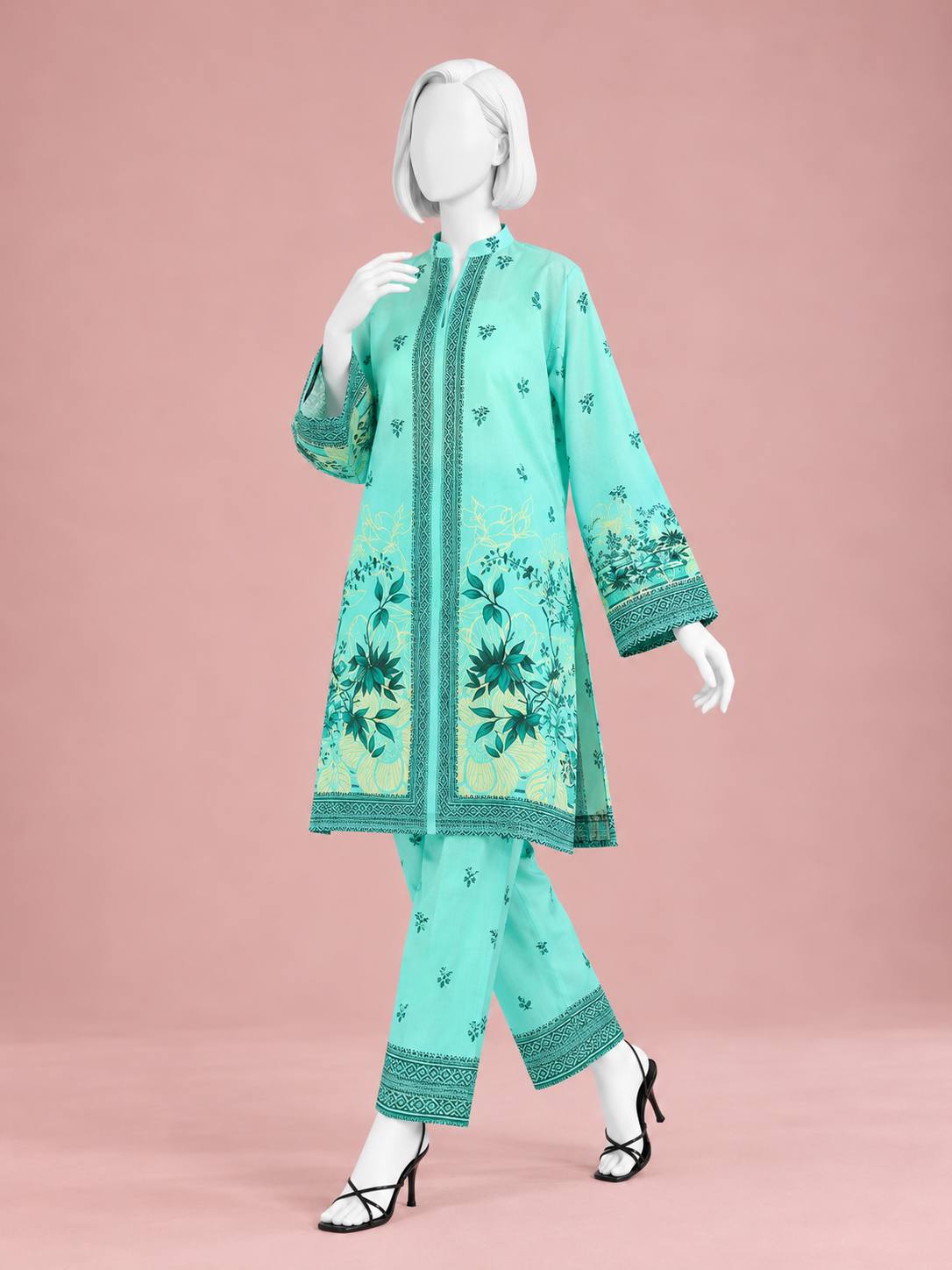 Printed Lawn Co-Ord Set  | PJLWUC-25001