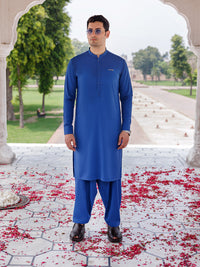 Galaxy Blue Shauasar Men Suit | PMKS-10099
