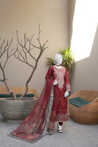 Luxury Embroidered 3Pc Unstitched Suit | PJ-PWU-240826