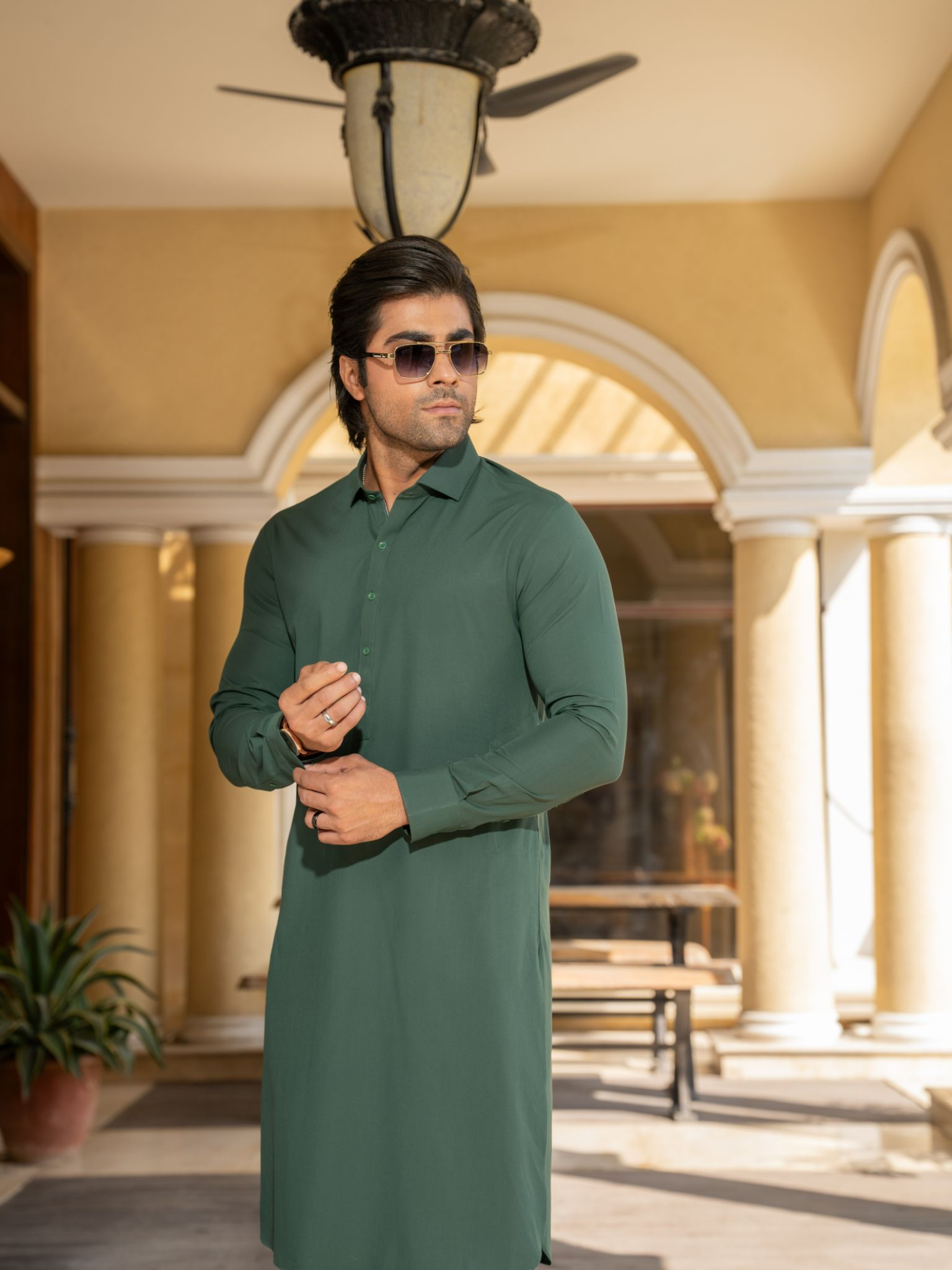 Pineneedle Rang-e-Sahar Men Suit | PMKS-10104