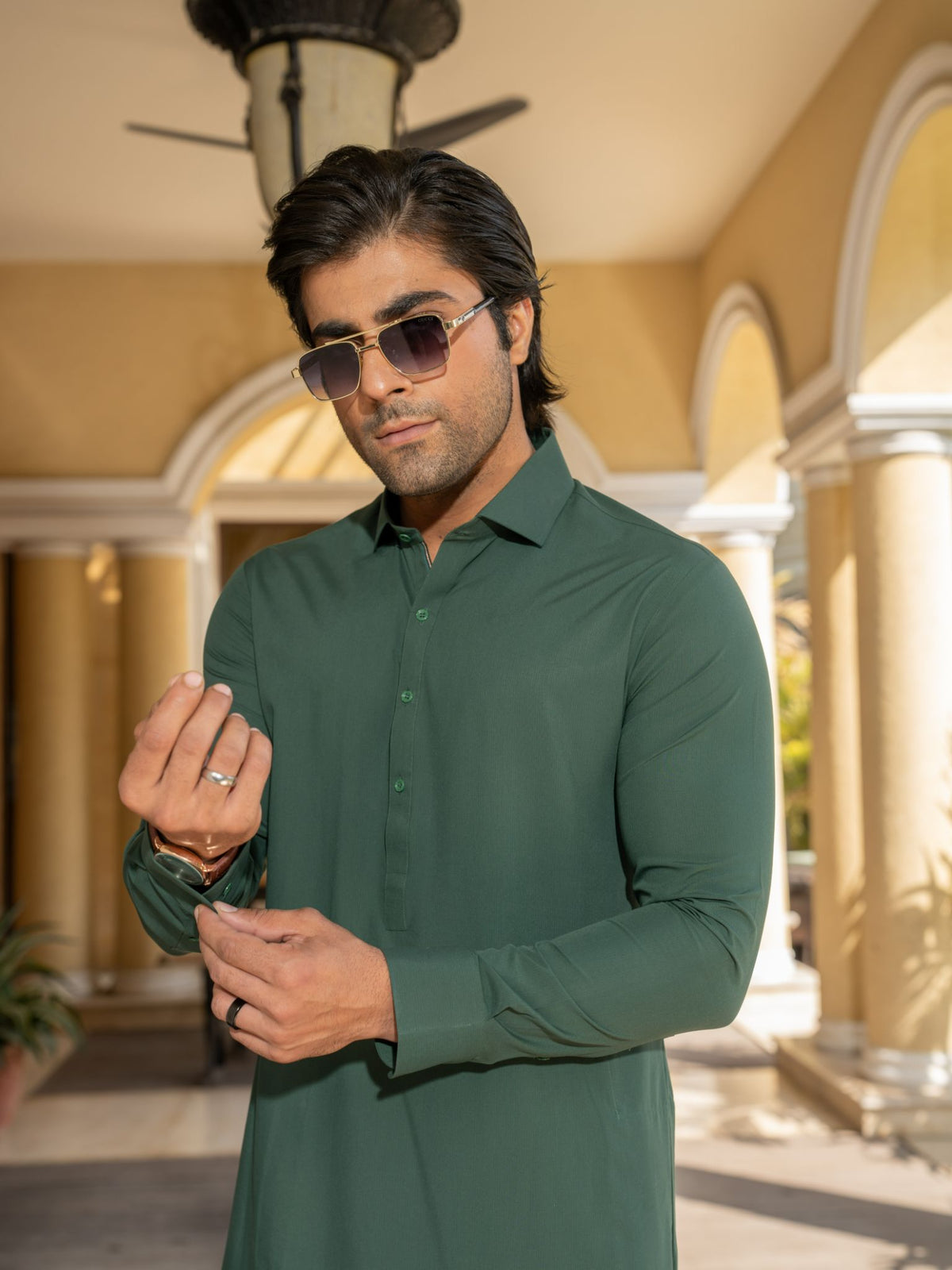 Pineneedle Rang-e-Sahar Men Unstitched Fabric | PMU-10104