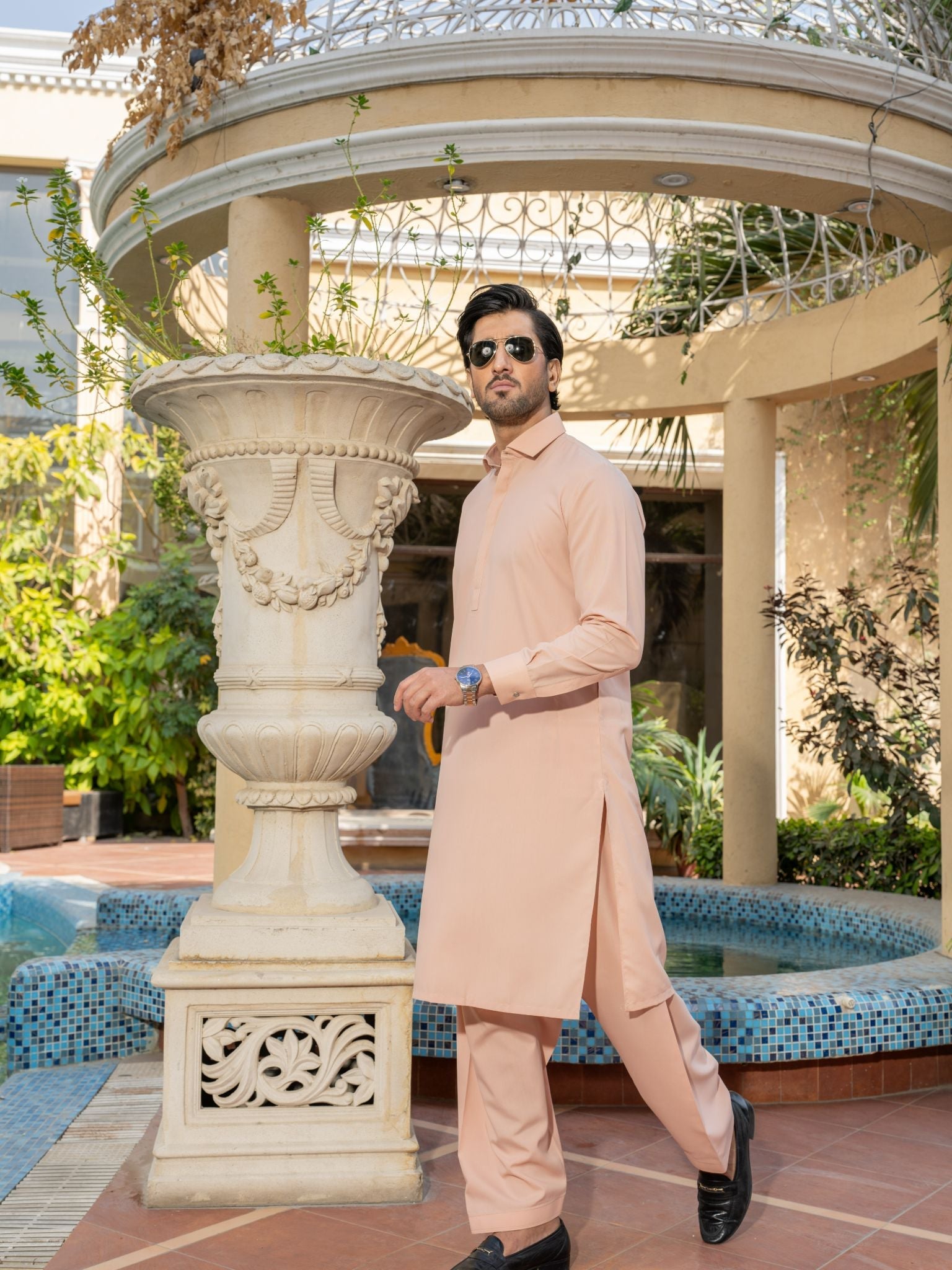 Rose Dust Rang-e-Sahar Men Suit | PMKS-10080