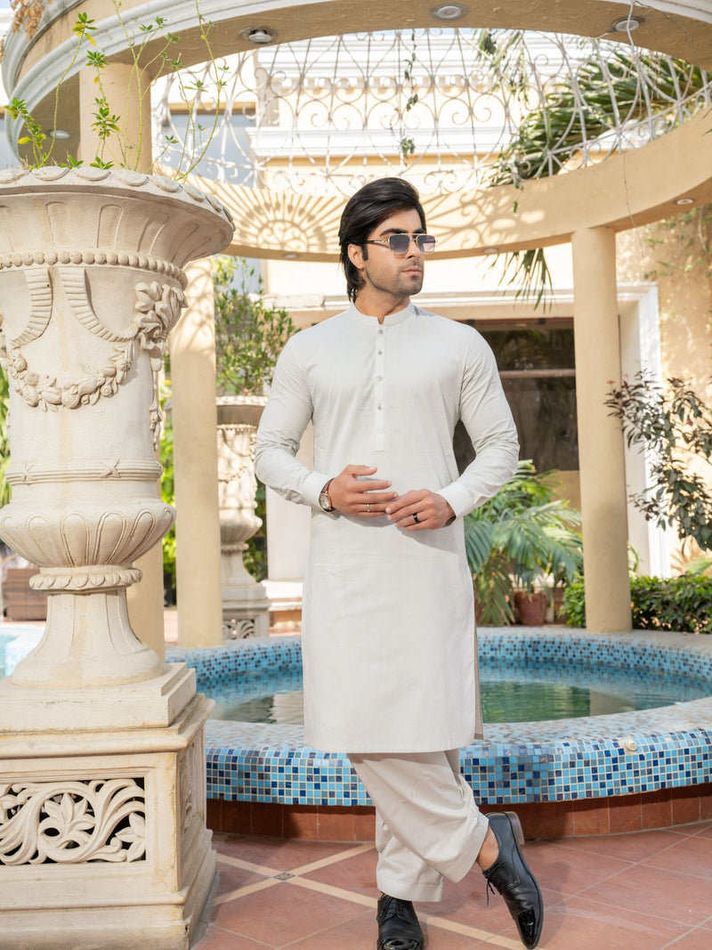 Grey Rang-e-Sahar Men Unstitched Fabric | PMU-10120