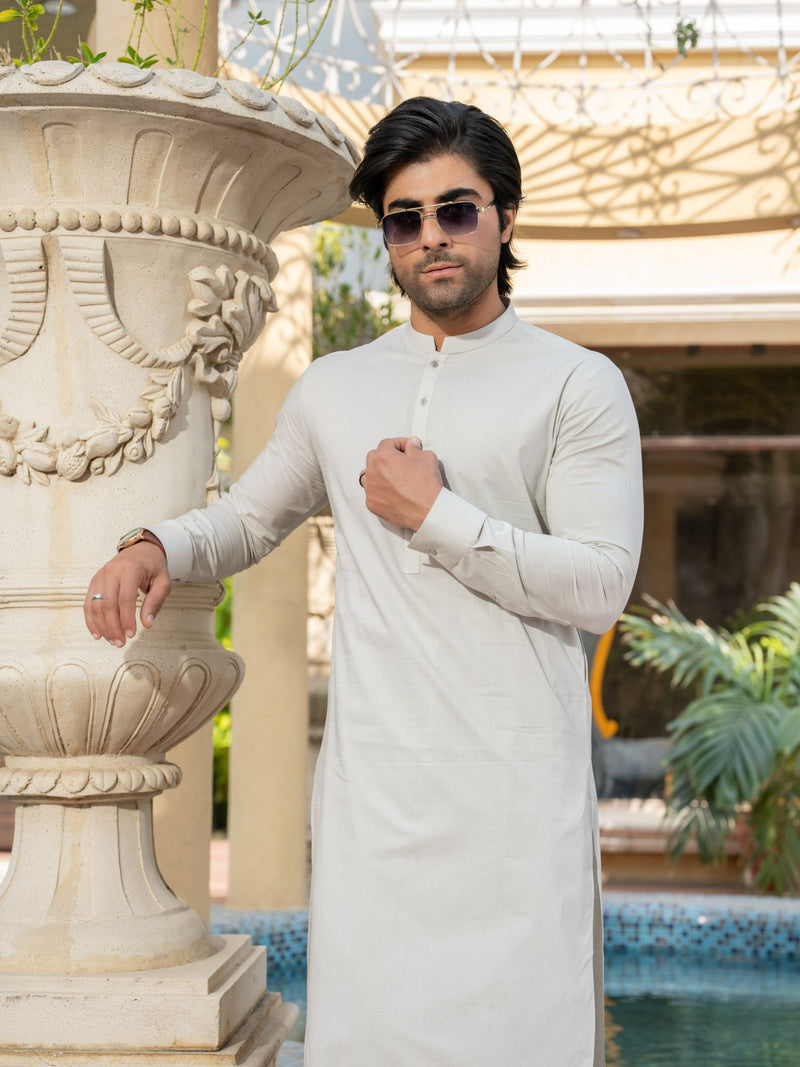 Grey Rang-e-Sahar Men Unstitched Fabric | PMU-10120