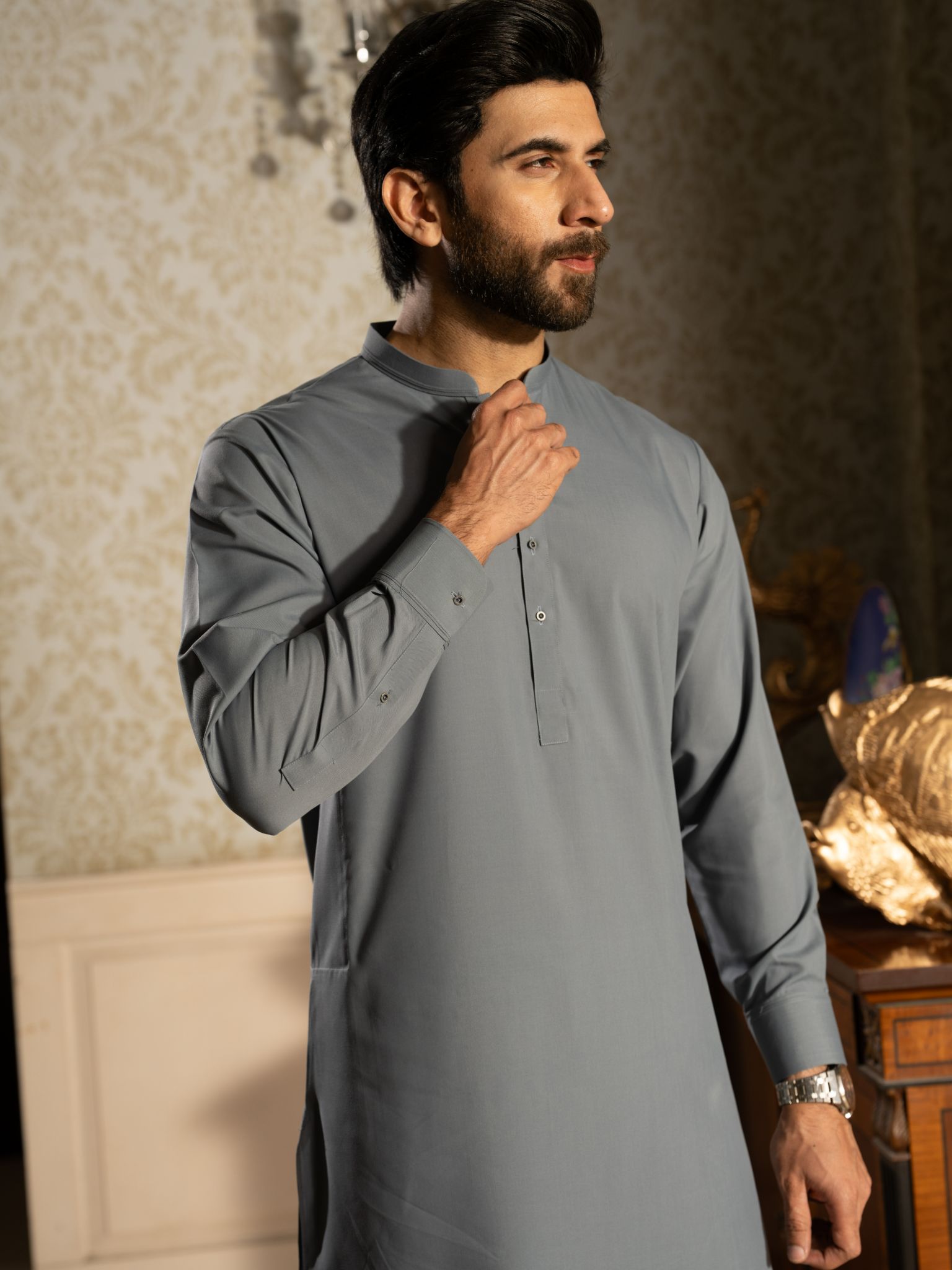 Blue Mivage Rang-e-Sahar Men Suit | PMKS-10079