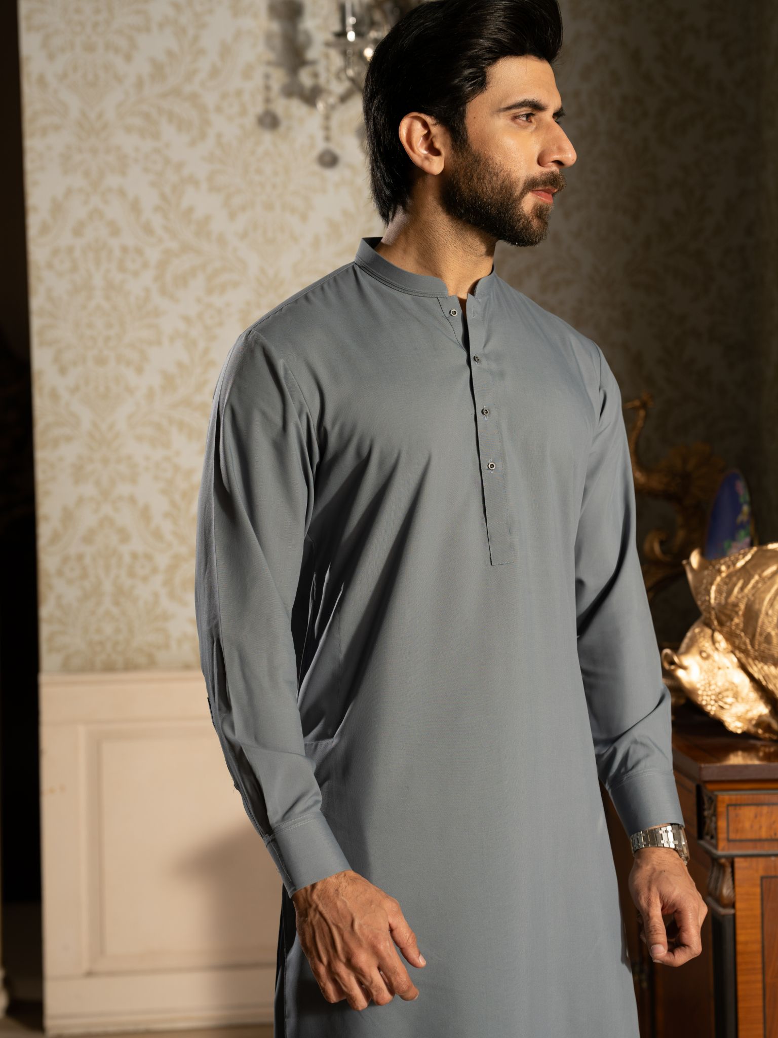 Blue Mivage Rang-e-Sahar Men Suit | PMKS-10079