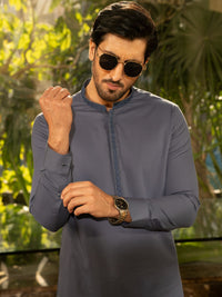 Night Shadow Blue Rang-e-Sahar Men Suit | PMKS-10070