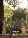 Night Shadow Blue Rang-e-Sahar Men Suit | PMKS-10070