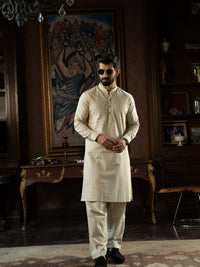 Cream Rang-e-Sahar Men Suit | PMKS-10122