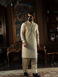 Cream Rang-e-Sahar Men Suit | PMKS-10122