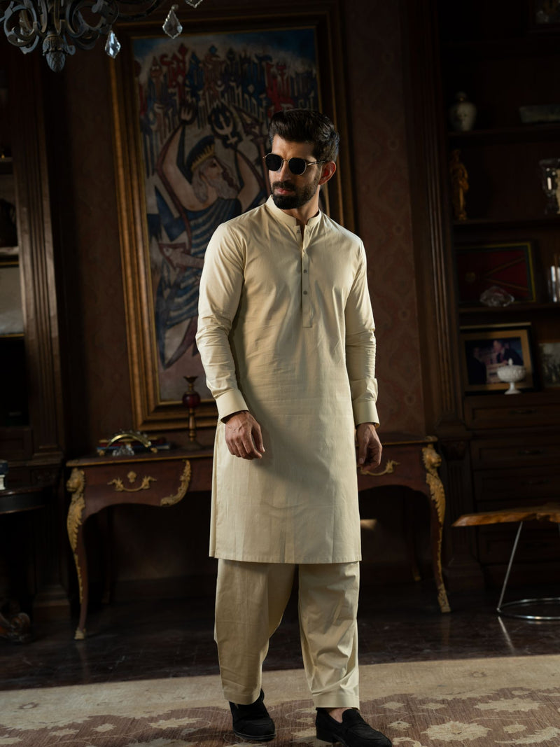 Cream Rang-e-Sahar Men Suit | PMKS-10122