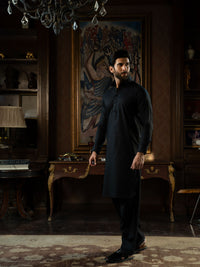 Black Rang-e-Sahar Men Suit | PMKS-10124