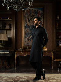 Black Rang-e-Sahar Men Suit | PMKS-10124