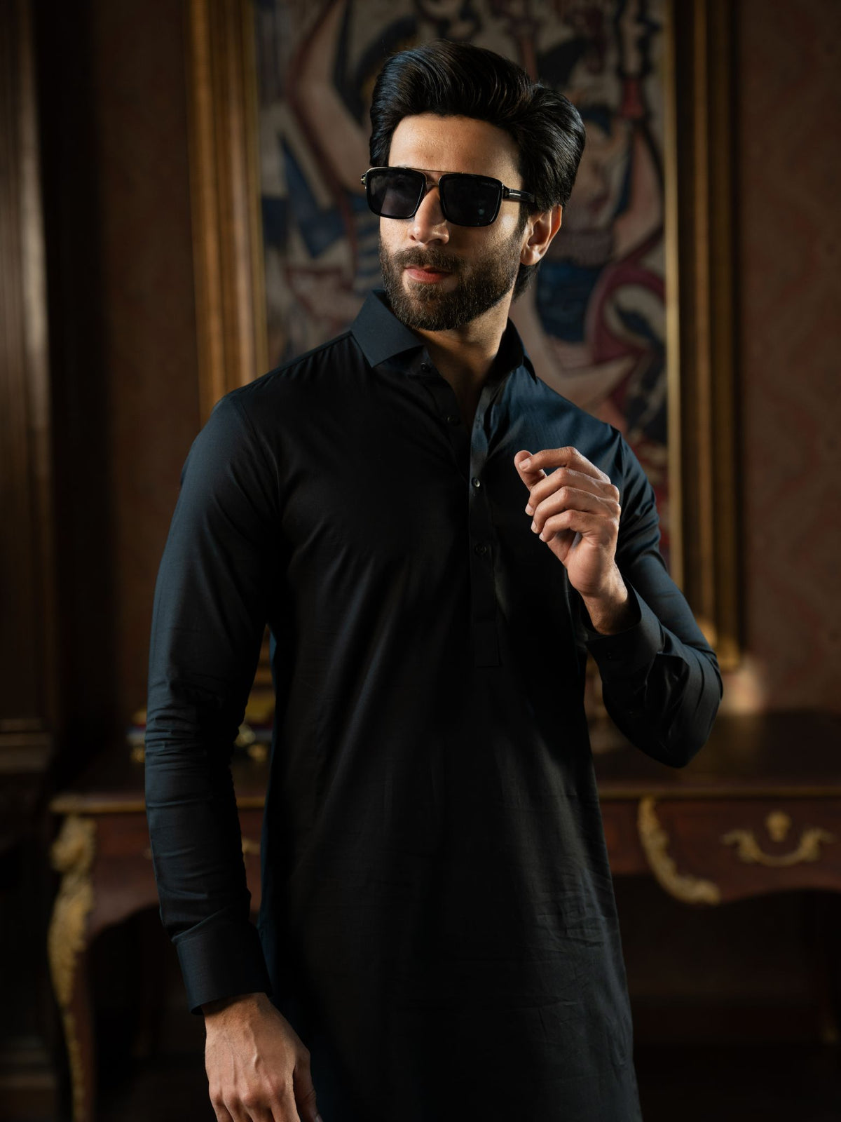 Blue Rang-e-Sahar Men Unstitched Fabric | PMU-10124