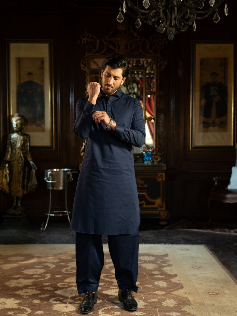 Blue Rang-e-Sahar Men Suit | PMKS-10123