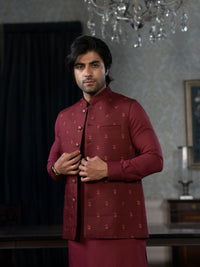 Maroon Oak Rang-e-Sahar Men Suit | PMKS-10072