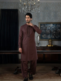 Puce Rang-e-Sahar Men Unstitched Fabric | PMU-10074