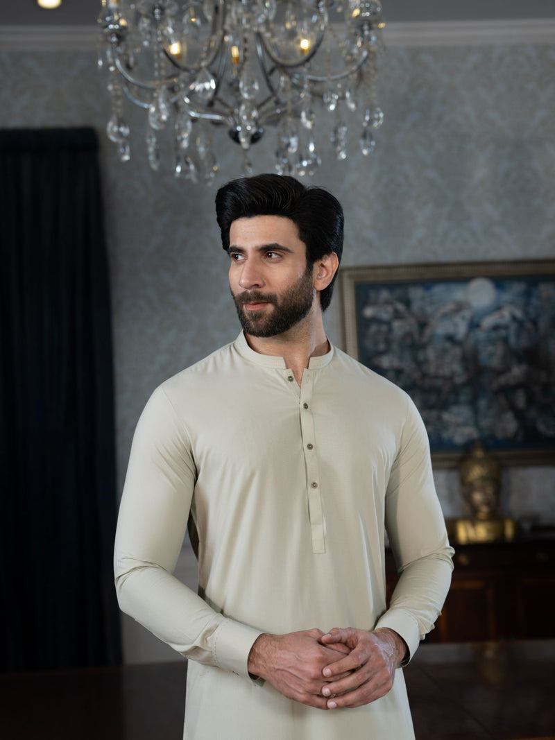 Moss Grey Rang-e-Sahar Men Unstitched Fabric | PMU-10102