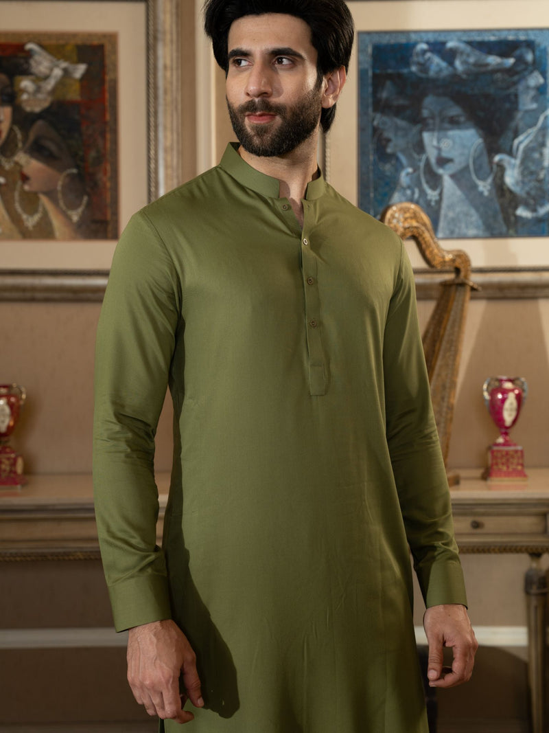 Sedar Green Rang-e-Sahar Men Unstitched Fabric | PMU-10084