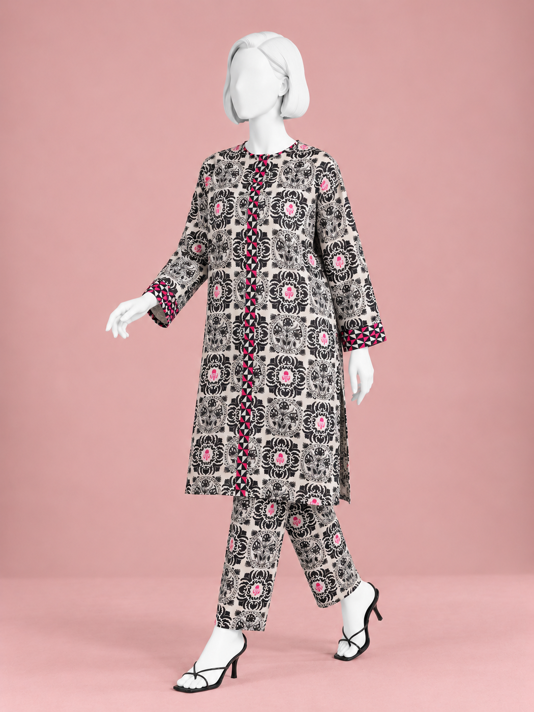 Printed Lawn Co-Ord Set  | PJBWUC-25012