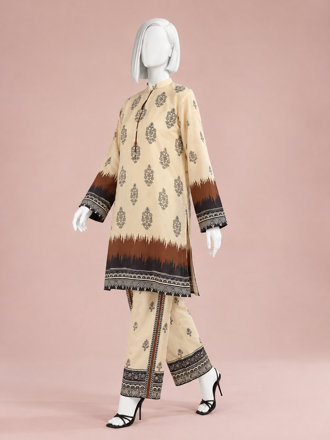 Printed Lawn Co-Ord Set  | PJLWUC-25017