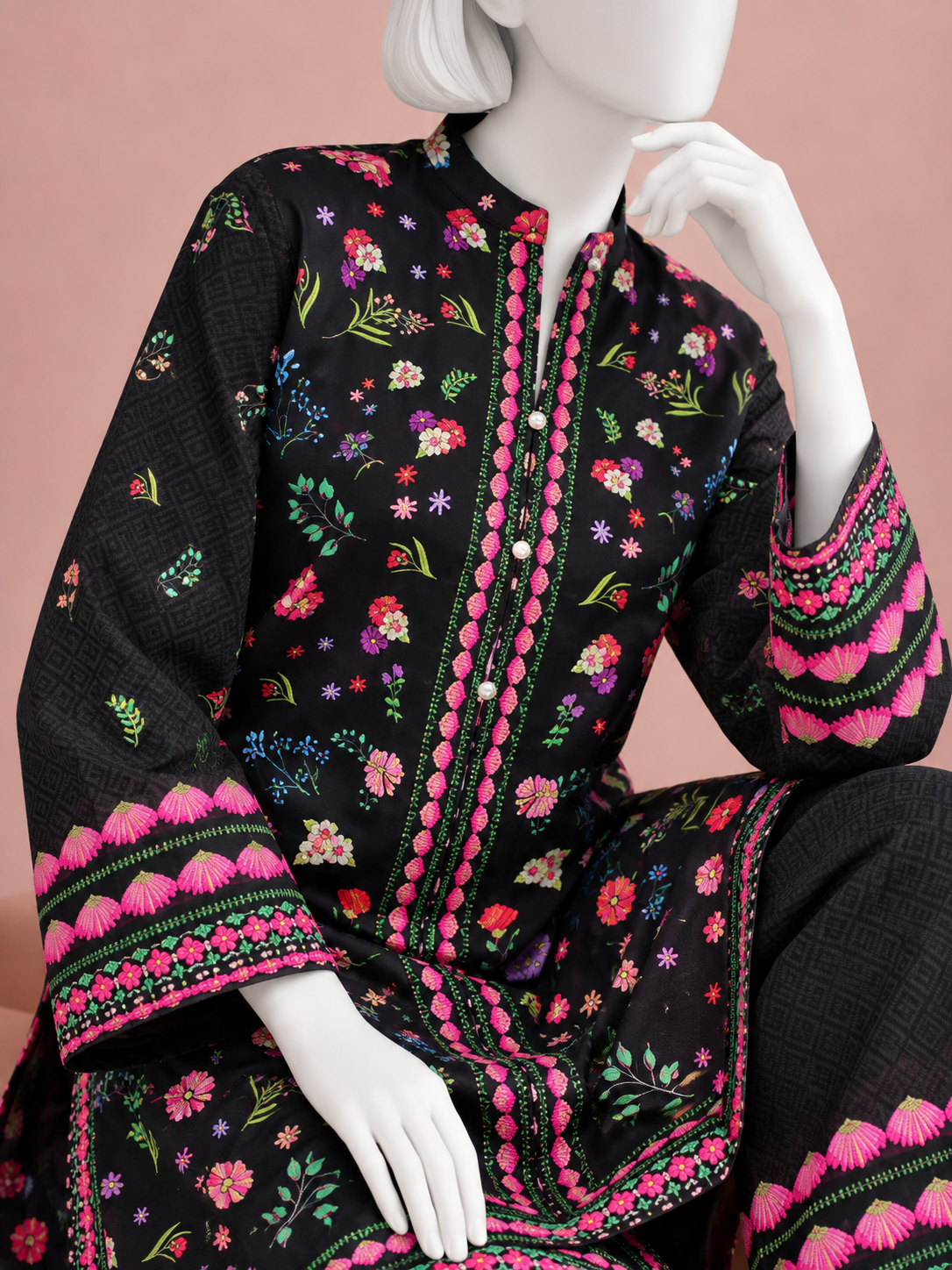 Printed Lawn Co-Ord Set  | PJLWUC-25018