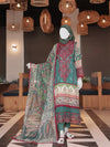 Green Embroidered 3Pc Stitched Suit | PLS-24-7587