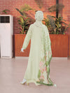 Green Embroidered 3Pc Stitched Suit | PLS-24-7592