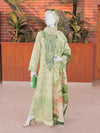Green Embroidered 3Pc Stitched Suit | PLS-24-7592