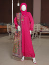 Pink Embroidered 3Pc Stitched Suit | PLS-24-7596