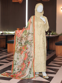 Fawn Embroidered 3Pc Stitched Suit | PLS-24-7606
